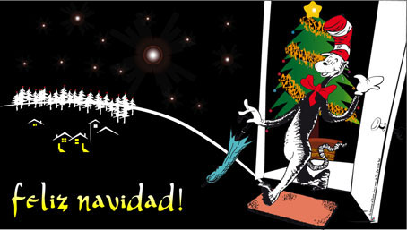Catinthehat felicitación navideña