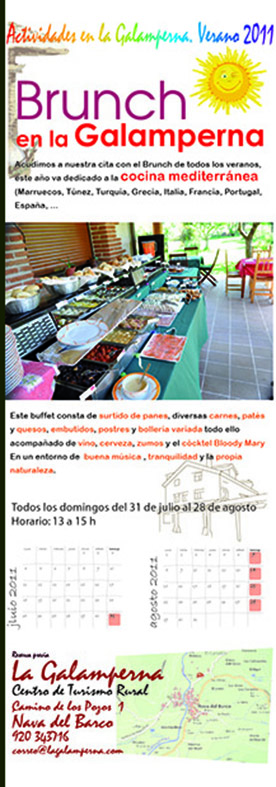 centro de turismo rural la galamperna, nava del barco, gredos, brunch 2011, hotel rural, julián jiménez, propuesta de marca, la galamperna, centro de turismo rural, nava del barco, gredos, julián jiménez, diseño jesús garcía jiménez