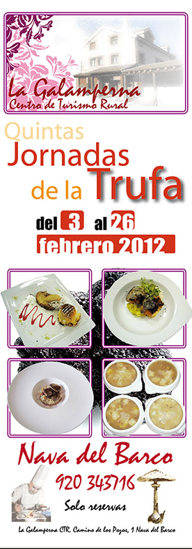jornadas de la trufa 2012, centro de turismo rural la galamperna, nava del barco, ávila, julián jiménez, propuesta de marca, la galamperna, centro de turismo rural, nava del barco, gredos, julián jiménez, diseño jesús garcía jiménez