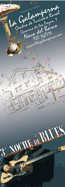 galamperna, nava del barco, hotel rural, centro de turismo rural, noche de blues 2010, 2010, gredos, julián jiménez, diseño jesús garcía jiménez