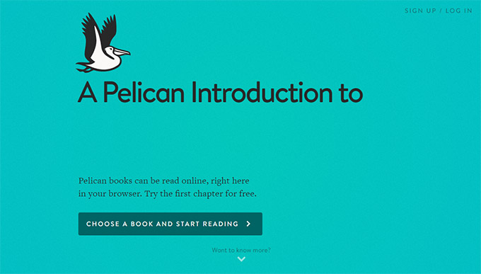 plelican cloud reader, penguin, editorial, web app, 