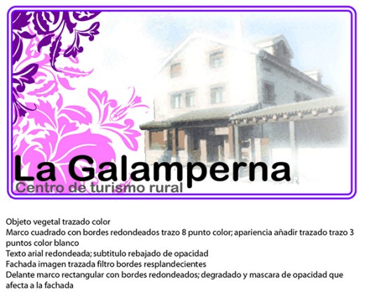 propuesta de marca, la galamperna, centro de turismo rural, nava del barco, gredos, julián jiménez, diseño jesús garcía jiménez
