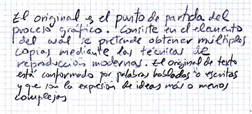 recepcion de originales, original manuscrito, jesus garcia jimenez, departamento de arets graficas, salesianos atocha