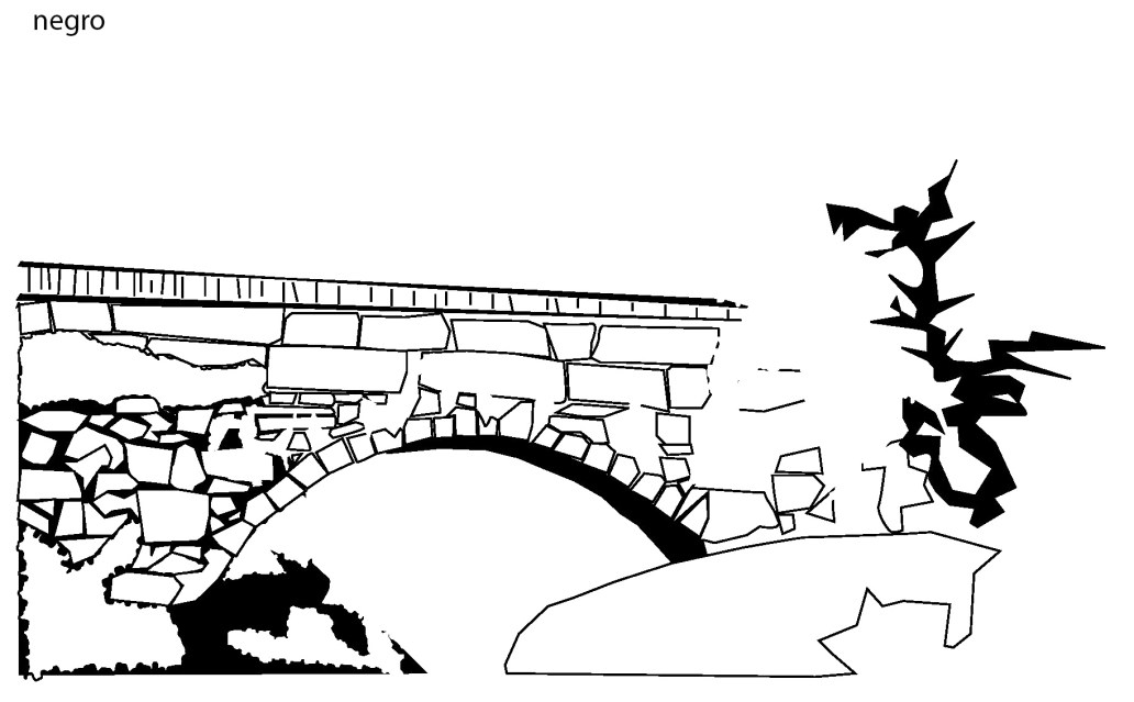 puente nava del barco, ávila, gredos, serigrafía, jesús garcía jiménez