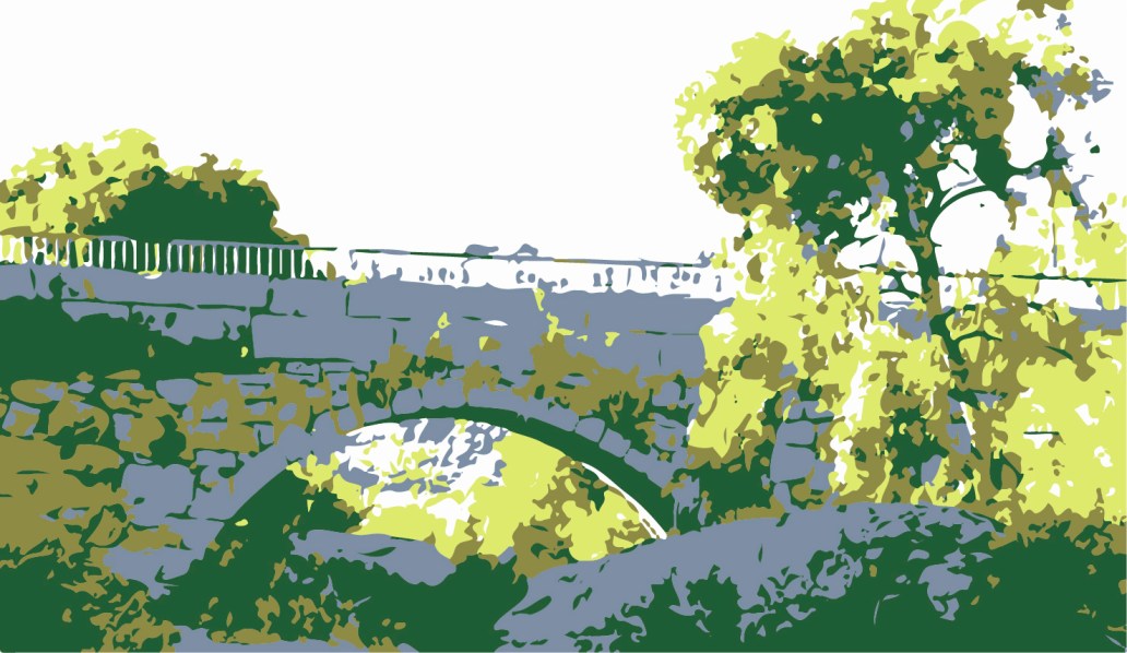 puente nava del barco, ávila, gredos, serigrafía, jesús garcía jiménez