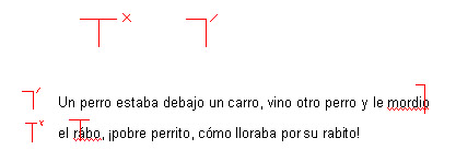 signos indicación tipológica, signo anular tilde, signo añadir tilde, signos de corrección, curso preimpresión, corrección editorial