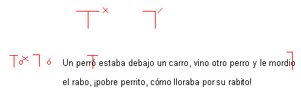 signos indicación tipológica, signos tildes, signos de corrección, curso preimpresión, corrección editorial