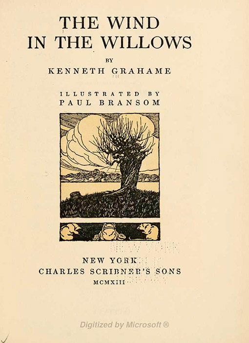wind in the willow, portada, kenneth grahame
