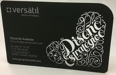 troquel láser, tarjeta visita versatil