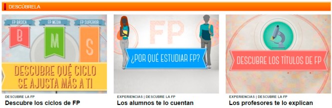 descubre la FP, ciclos formativos, estudiar fp, títulos fp, formación profesional