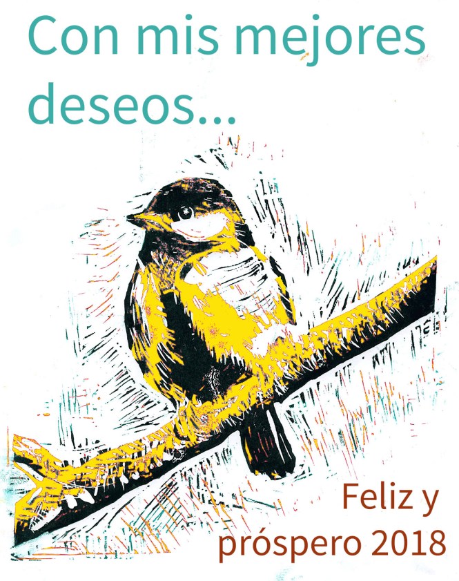 jesúsgarciaj, jesús garcía artes gráficas salesianos atocha, grabado dos tintas pajarillo, 2017