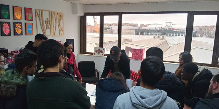 Visita Truyol digital alumnos de Preimpresión Departamento de artes gráficas salesianos atocha