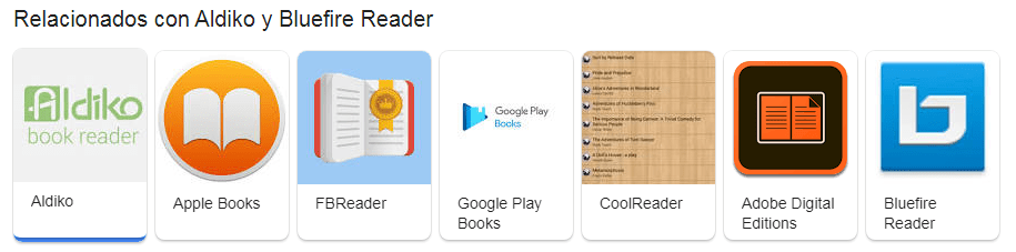 relacionados con bluefire y aldiko